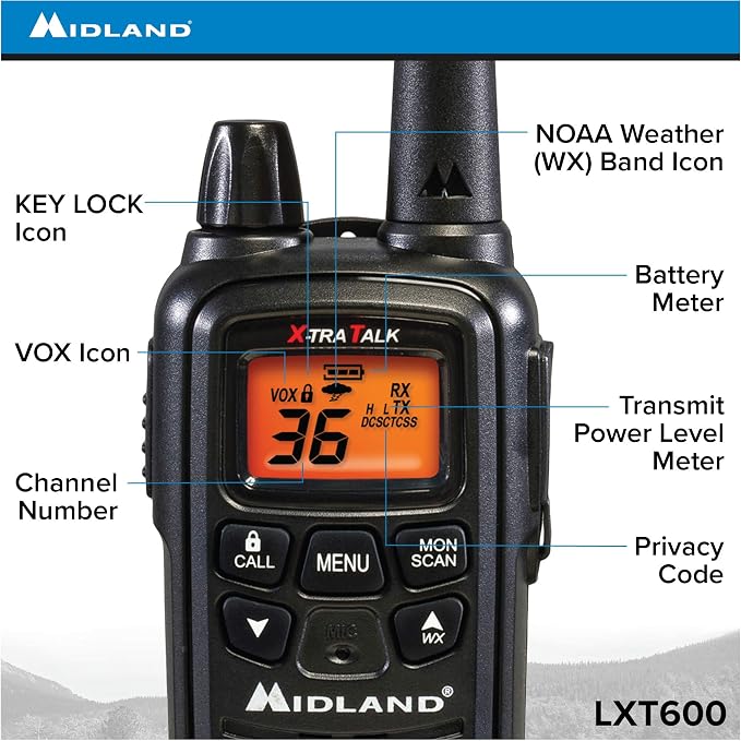 Midland LXT600VP3 FRS Two Way Radios - Image 3