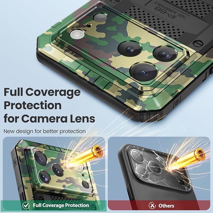 Mitywah Waterproof Case for iPhone 17 Pro Max, Rugged Metal Case - Image 6