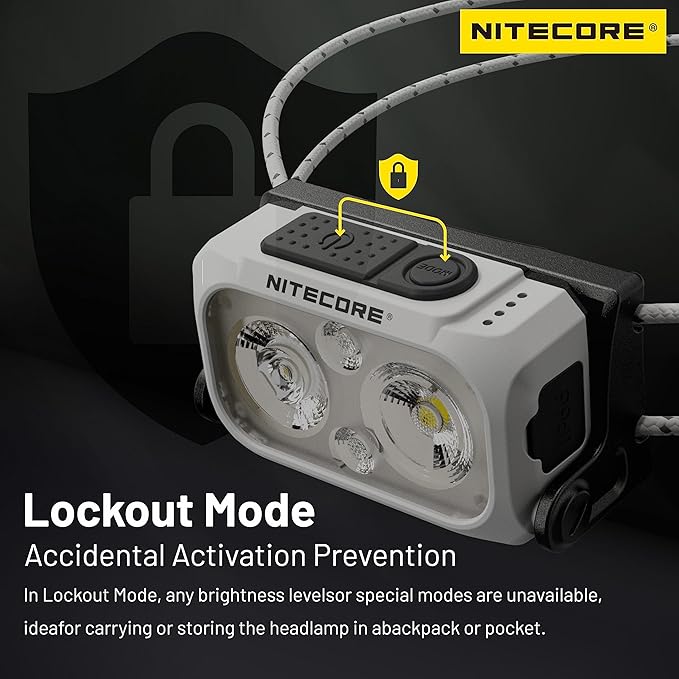 Nitecore NU21 360 Lumen Ultra Lightweight Outdoor Headlamp Dual Beam USB-C - Image 6