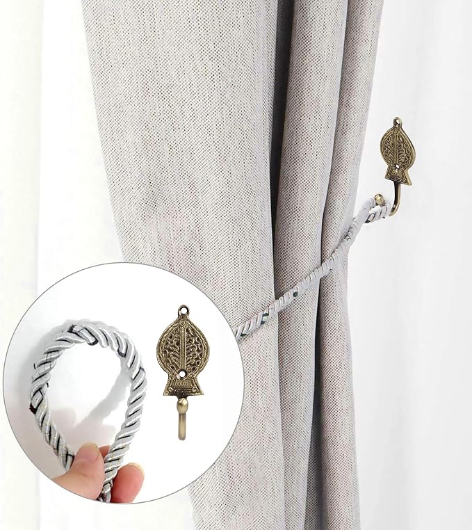 FAPBADRI Multipurpose Hooks, Used to Hang Clothes, Curtain Hold Backs, Colour - Image 6
