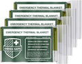 Swiss Safe 4 Pack Mylar Emergency Blankets by SwissSafe