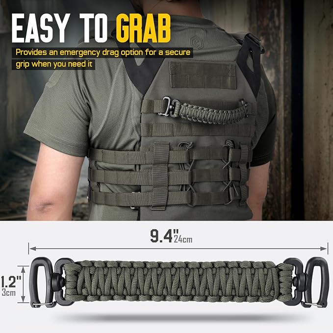 Tactical Paracord Handle，9-core Weaving Paracord Strap - Image 2