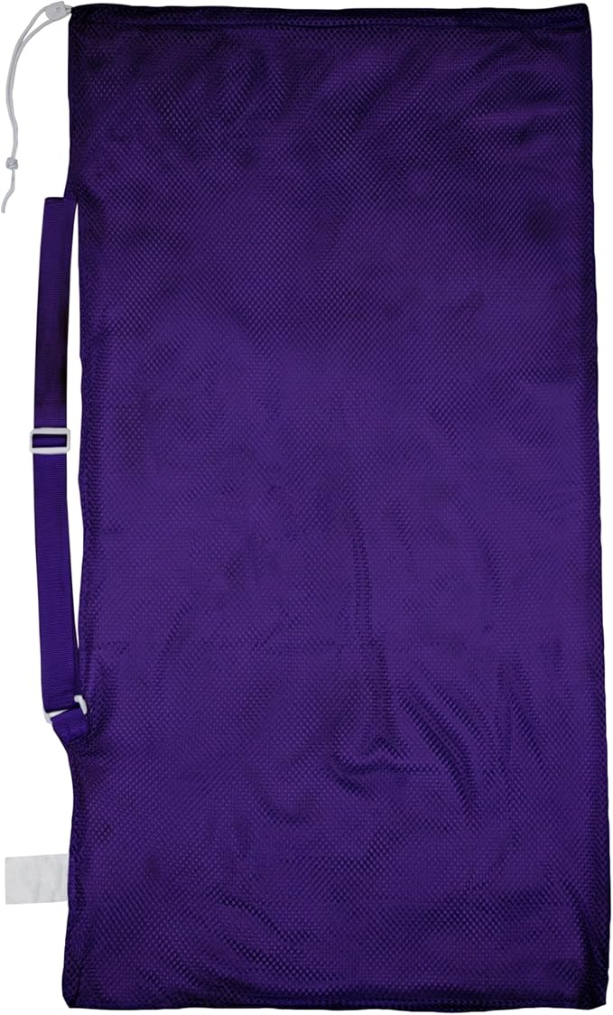 Champion Sports Mesh Equipment Bag – Heavy-Duty Nylon Drawstring Bag by ChampionSports