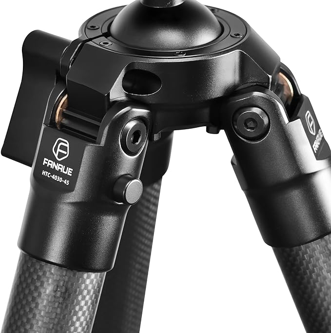 FANAUE Carbon Fiber Tripod for Hunting, 360 Degree BallHead, - Image 6