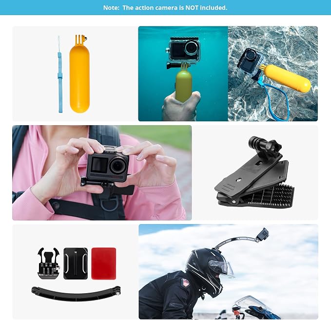 AKASO 60 in 1 Action Camera Accessories Kit Compatible - Image 6