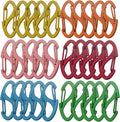 Small Carabiner Clips 1.6 inch Metal Double Sided Spring Gate Snap Hooks by Bytiyar