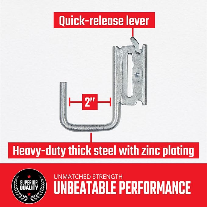 Snap-Loc E-Track Multi-Purpose J-Hook 2 Inch Hanger 2-Pack, Logistic Tie-Down - Image 4