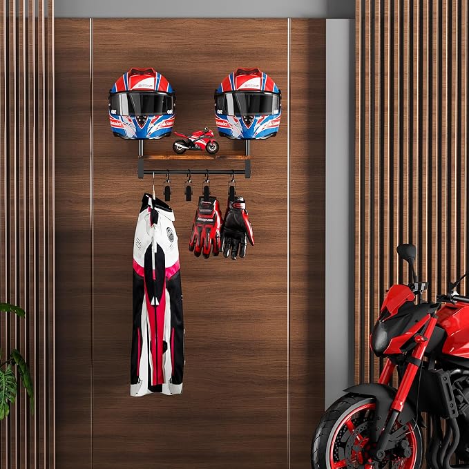 Motorcycle Helmet Holder Wall Mount, Helmet Rack - Image 7