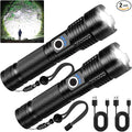 Rechargeable LED Flashlight, 000 High Lumens Super Bright Flashlight, 5 Modes by ChargingStationforapple