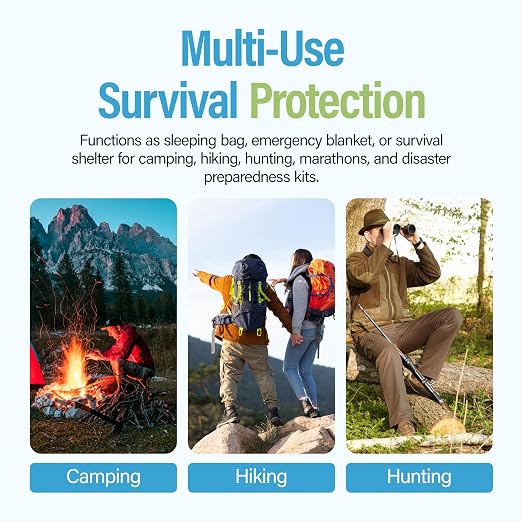 Ever Ready First Aid Mylar Rescue Blanket, Large Silver Thermal Sheet - Image 6