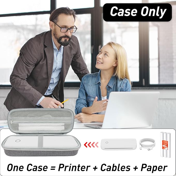 Klawdsky Hard Portable Printer Case Compatible - Image 6