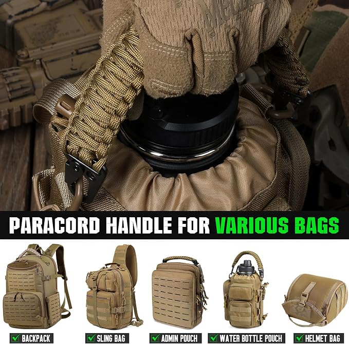 Tactical Paracord Handle，9-core Weaving Paracord Strap - Image 7