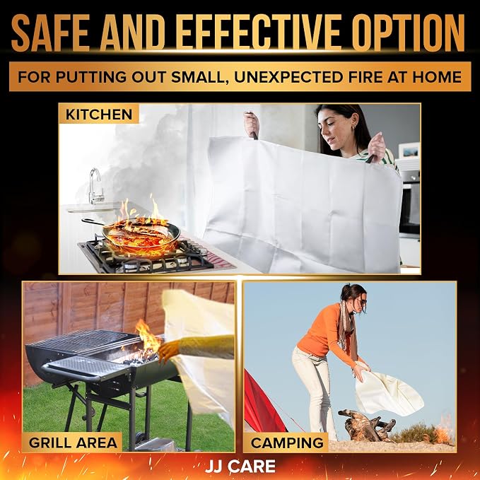 JJ CARE Fire Blanket – 5 Packs - Image 7