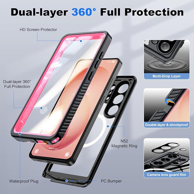 ANTSHARE IP68 Waterproof Case for Samsung Galaxy S26 Ultra - Image 5