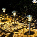 GIGALUMI 8 Pack Solar Pathway Lights, Solar Garden Lights Outdoor Warm White by GIGALUMI