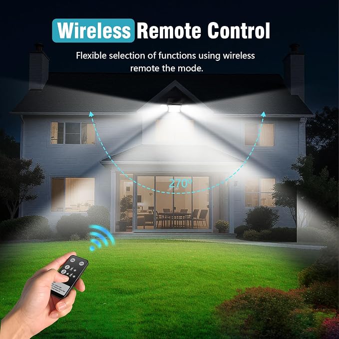 Solar Lights Outdoor Waterproof- 2800LM 200LED Solar Motion Sensor Lights - Image 5