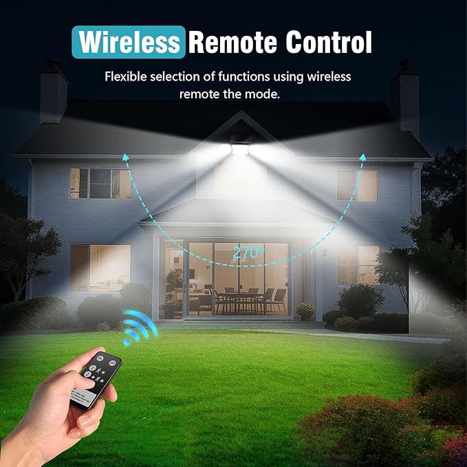 Solar Lights Outdoor Waterproof- 2800LM 200LED Solar Motion Sensor Lights - Image 3