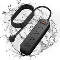 TESSAN Outdoor Power Strip Weatherproof, 6FT Extension Cord Waterproof by TESSAN