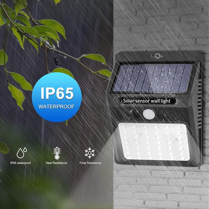 Solar Lights Outdoor, Solar Security Lights Solar Motion Sensor Lights - Image 5