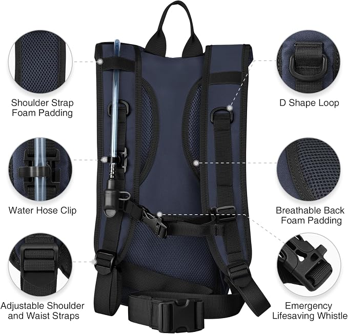 NOOLA Hydration Backpack with 3L TPU Water Bladder, Tactical Molle Water - Image 4