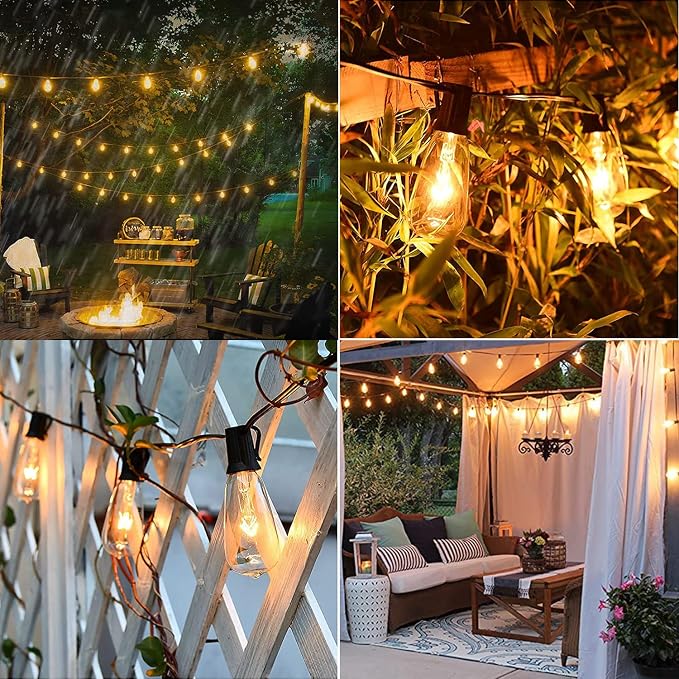 GOOTHY Outdoor String Lights 45Ft ST40 Vintage Patio Lights - Image 5
