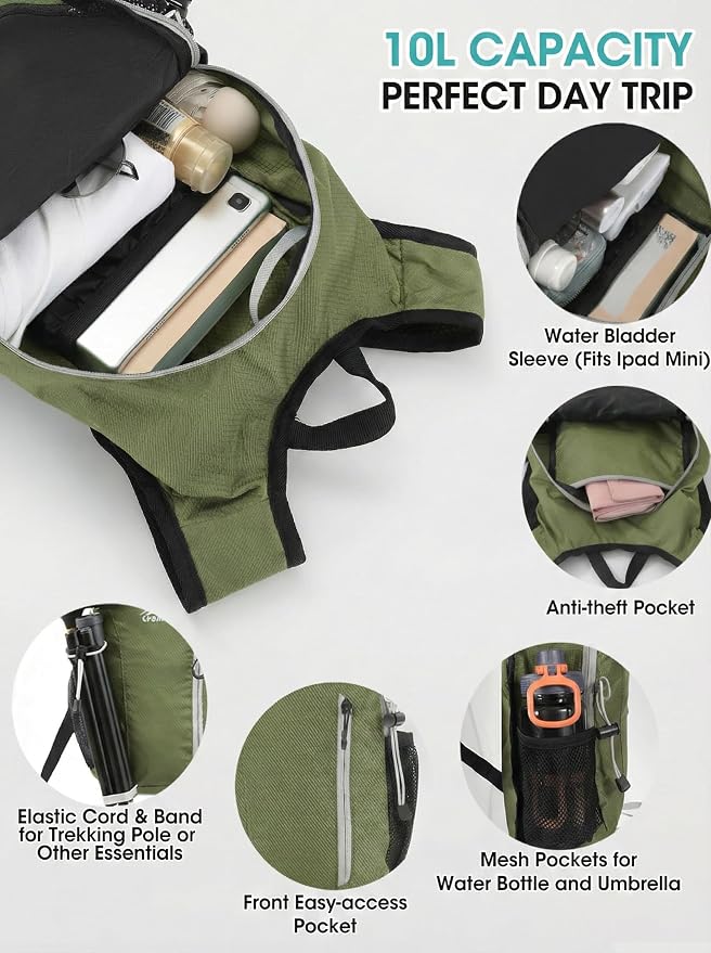 Foldable Small Hiking Backpack - Image 4
