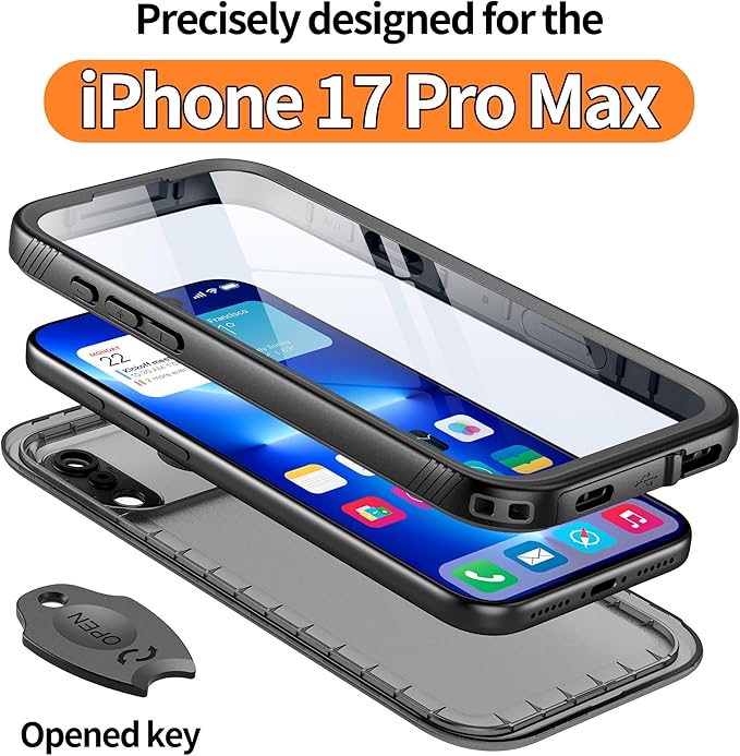 Cozycase TOP Waterproof Case for iPhone 17 Pro Max - Image 3