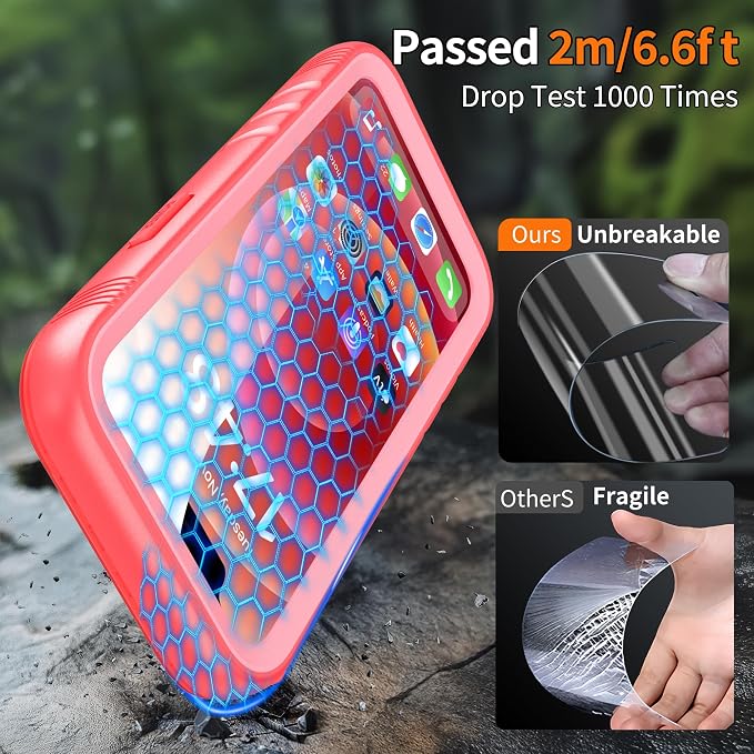 Cozycase Compatible with Waterproof iPhone 11 case, Built-in Screen Protector - Image 4
