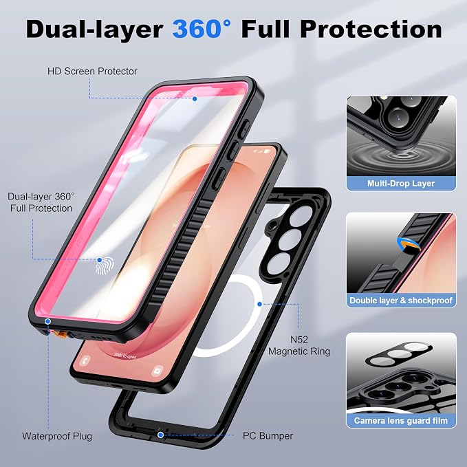 ANTSHARE IP68 Waterproof Case for Samsung Galaxy S26 Plus - Image 5