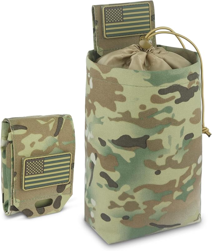 Tactical Dump Pouch for Battle Belt & MOLLE Systems | Foldable Mag Pouch by ZNBFC