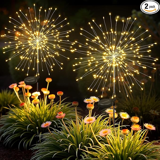 Solar Lights Outdoor, 120LED 2pack Fairy Garden Lights Decor by Suncket