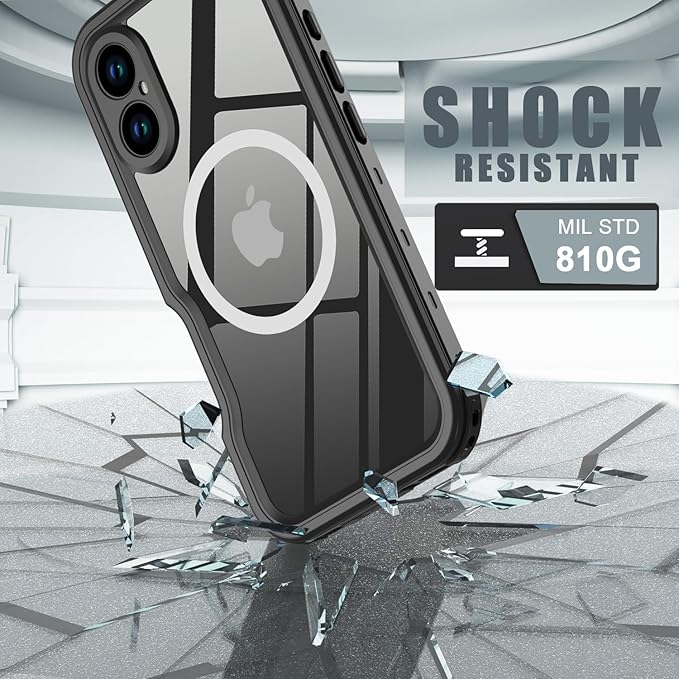 for iPhone 16 Case Waterproof, Full-Body Hard Case Built-in - Image 3