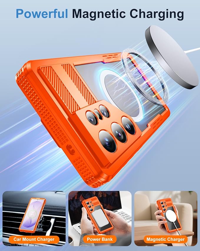 for Samsung Galaxy S26 Ultra Waterproof Case, Magnetic Heavy Duty Military - Image 7