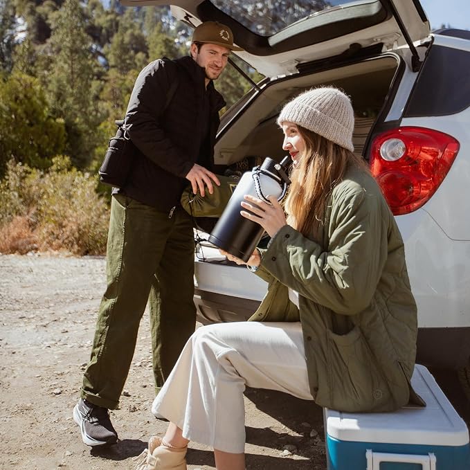 Insulated Water Bottle 87oz, Triple Wall Vacuum Stainless Steel, Leak Proof & - Image 8