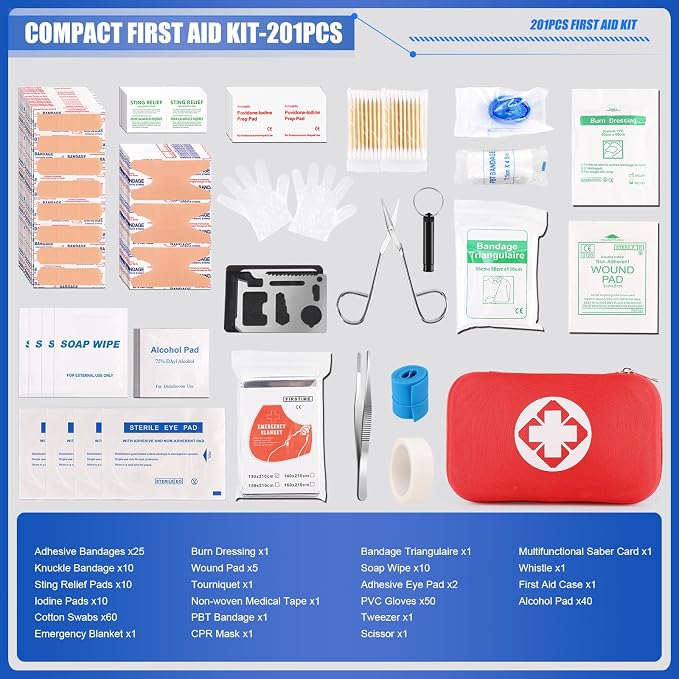 Mini Travel First Aid Kit, Emergency Kit - Image 3