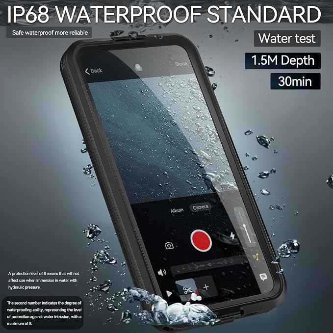 Hllhunkhe for Samsung Galaxy S25 Case, Rugged Full Body Underwater Protective - Image 2