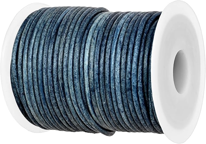 GENIQUE Real/Genuine Round Leather String Cord by GENIQUE