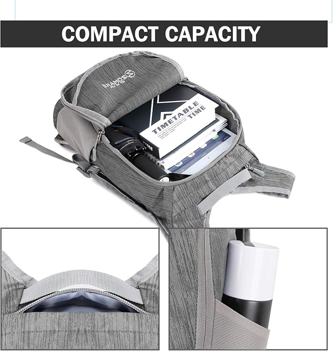 ZOMAKE Ultra Lightweight Packable Backpack 18L, Small Foldable Hiking Backpacks - Image 3