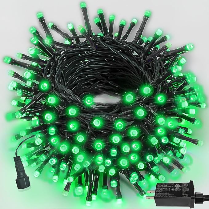 75.8 FT 200 LED Green Christmas String Lights Outdoor & Indoor, Memory Function by PRODUCTS