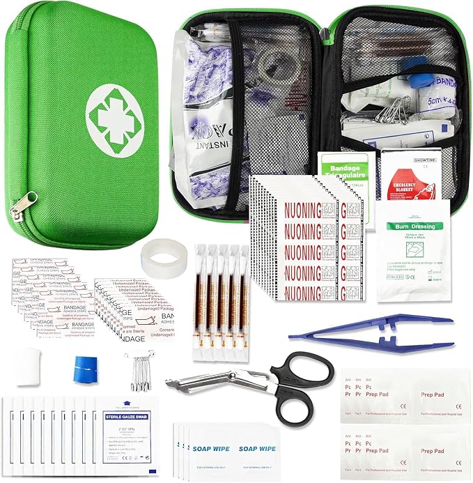 276 Car First Aid Kit for Business, Portable First Aid Kits Travel Szie by AMORNING