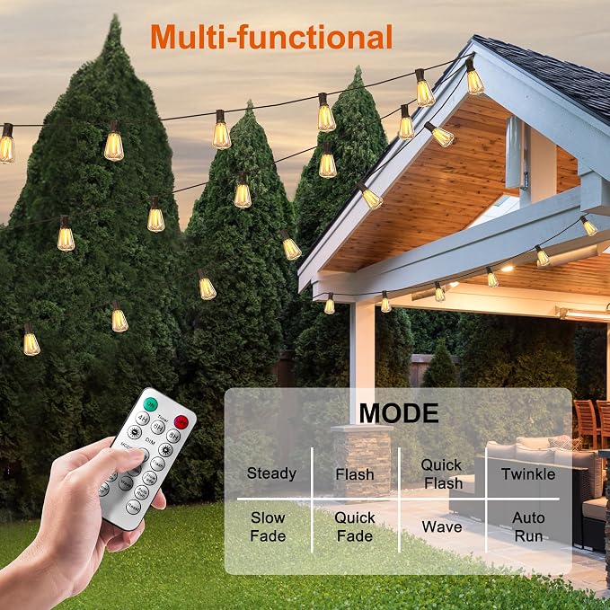 BLIATLUS 100FT Solar String Lights Outdoor Waterproof - Image 7