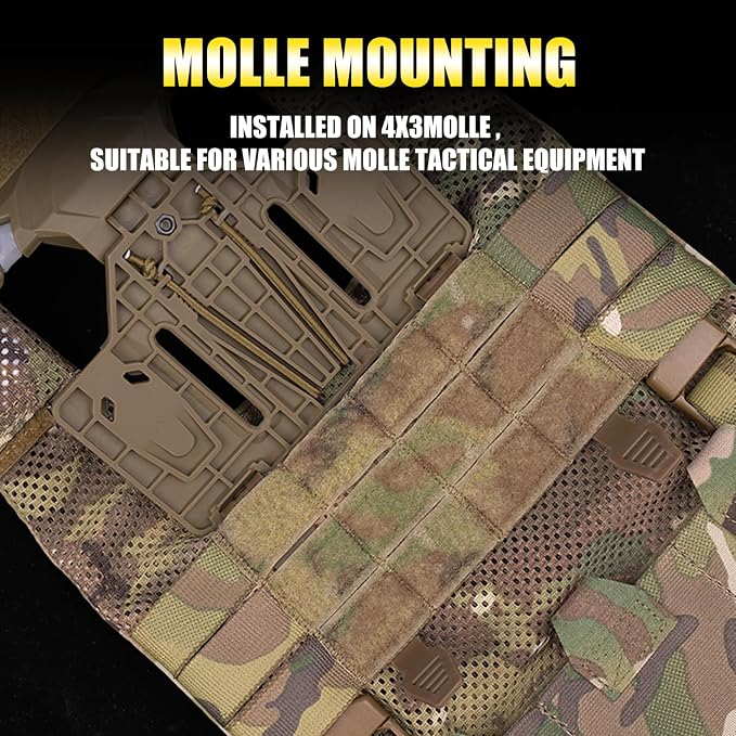 Zhongren Tactical Plate Carrier Vest Attachments Universal Phone Chest Mount - Image 7