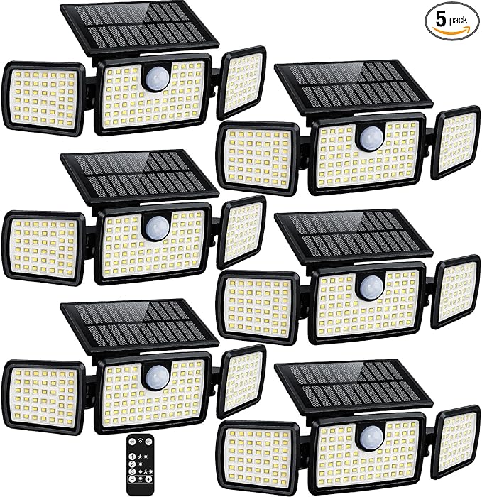 MIHANI Solar Lights Outdoor, Quick Charge Solar Motion Deck Lights Outdoor by MIHANI