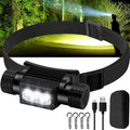Headlamp Rechargeable, 2000 Lumen Super Bright LED Head Lamp by Rugtol