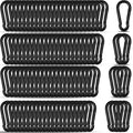 120PCS M4 Heavy Duty Carabiner Clip, 1.57Inch Snap Hook Quick Link Small by XHAMXE