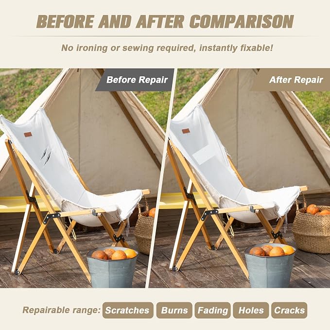 2-Piece Canvas Repair Patch Kit - Image 4