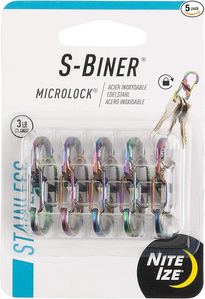 Nite Ize S-Biner MicroLock Stainless Steel by Nite+Ize