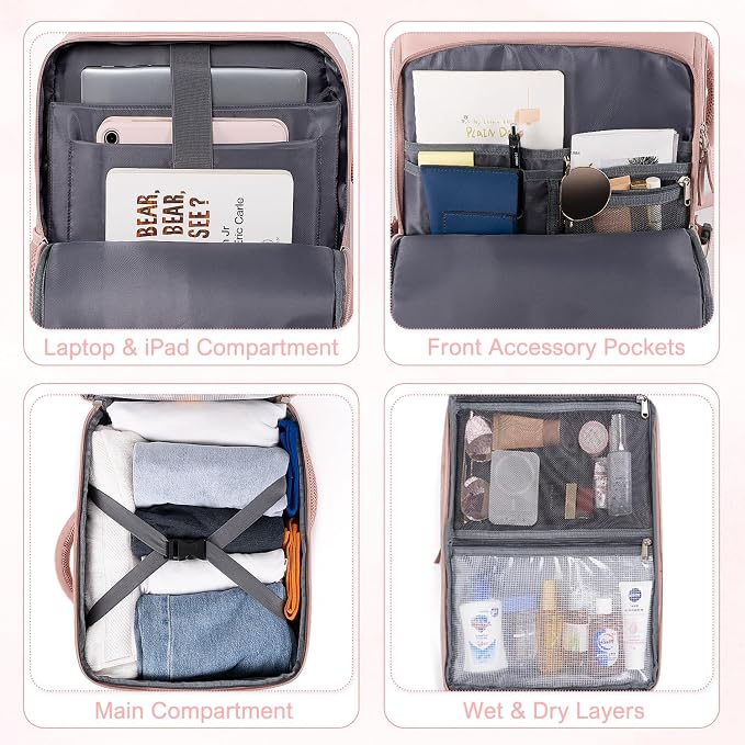 Sinaliy Travel Backpack, Carry on Flight approved Travel Bag - Image 7