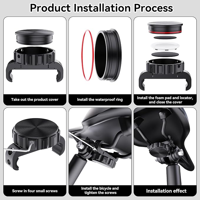 DDJ for AirTag Bike Mount Hidden Under Seat - Image 9