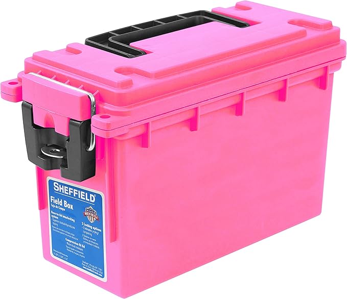 Sheffield 12631 Ammo Storage Box, Stackable .30 Cal Field Boxes, Water and Dust by Sheffield